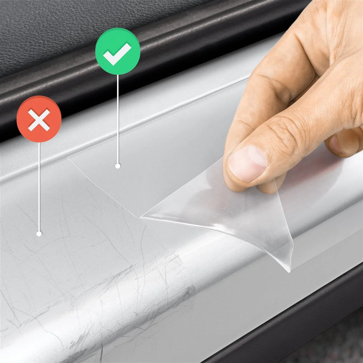 Schutzfolie für Ladekante des Tesla Model 3 - Image 6